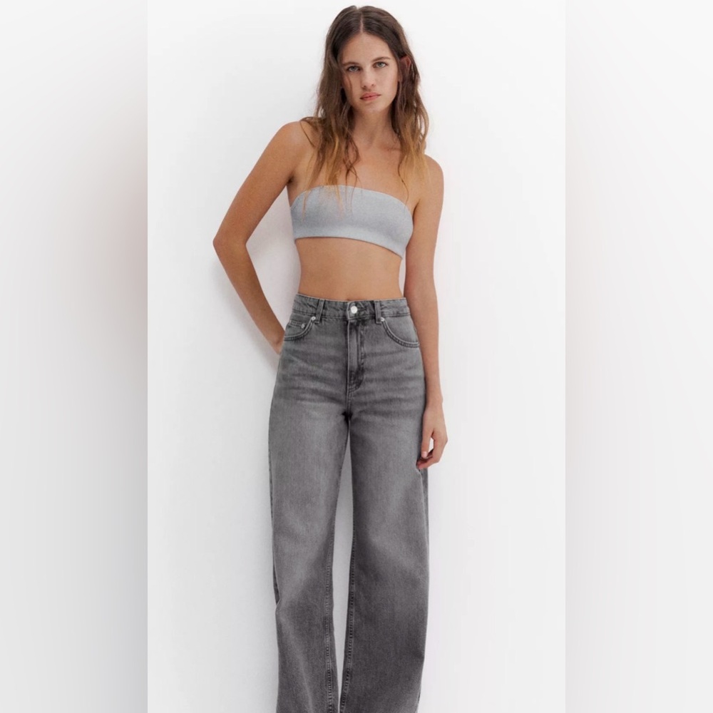 Pull&Bear Women's Gray Straight Jeans Size 4 (27)